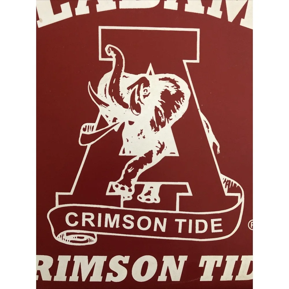 Vintage University of Alabama Stadium Seat Cushion Elephant Logo/Roll Tide Rare